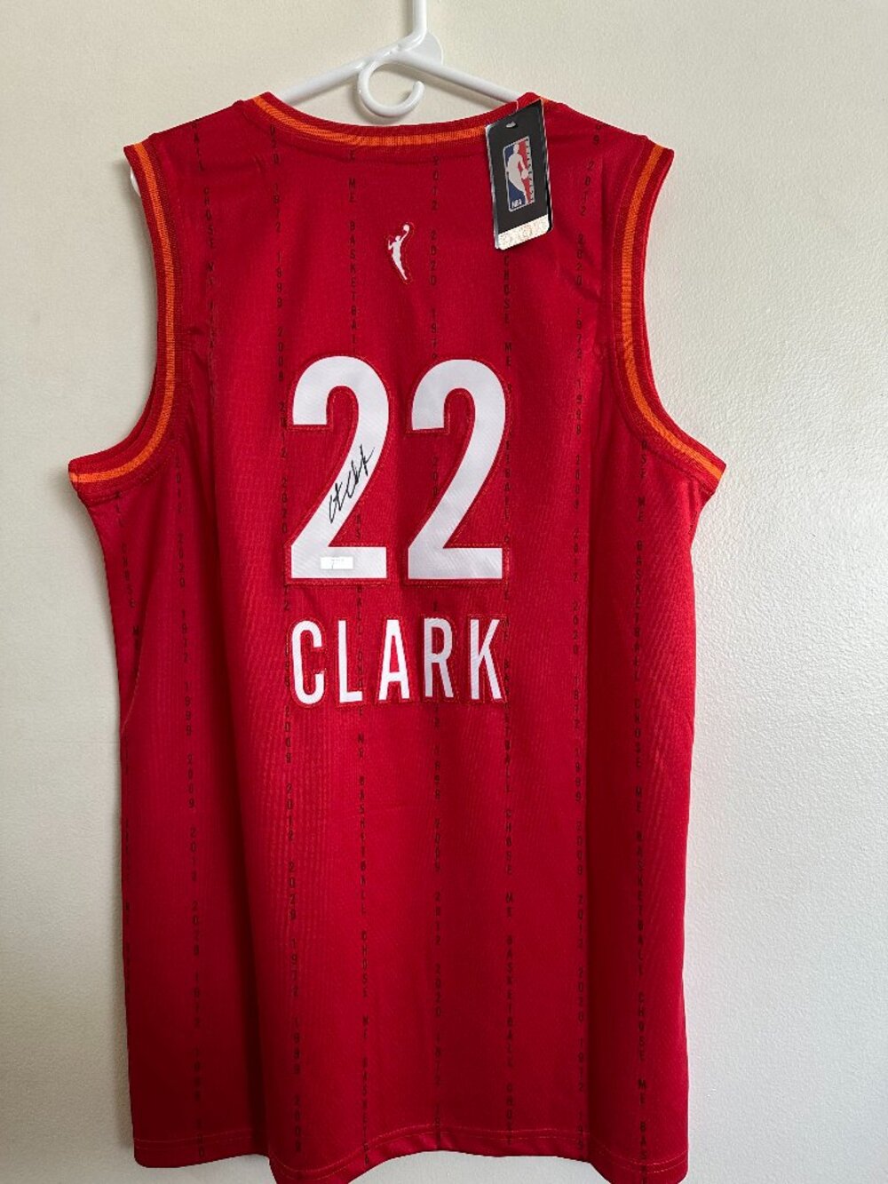 Caitlin Clark signed Indiana Fever Nike Swingman autographed jersey wCOA XL 13-2